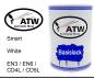 Preview: Smart, White, EN3 / EN6 / CD4L / CD5L: 500ml Lackdose, von ATW Autoteile West.